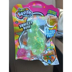 JA-RU Irre-Squish-tible Sqweezt Duck Sensory‎ Stress Relief-Green-Ultra Rare-HTF